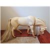 Image 7 : 3 Plastic Model Horses, with Saddle Accessory