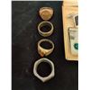 Image 7 : Men's Jewelry Lot: Rings, Cufflinks, Tie Bar, Pendants