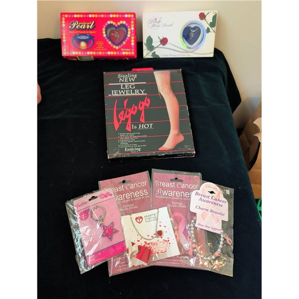 Jewelry, Awareness Items, and Leg Jewelry Lot