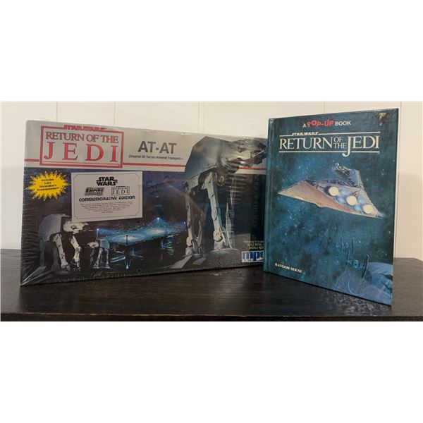 Star Wars Return of the Jedi Pop-Up Book and MPC AT-AT Model Kit