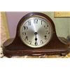Image 3 : Old Timer 31 Day Wall Clock and Wooden Mantel Clock Pair(missing Glass NOT tested!)