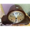 Image 4 : Old Timer 31 Day Wall Clock and Wooden Mantel Clock Pair(missing Glass NOT tested!)