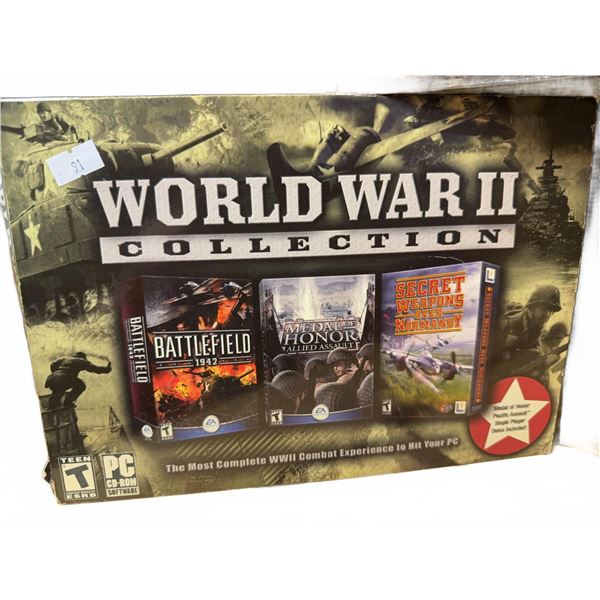 World War II and Family Movie DVD and PC Game Sets