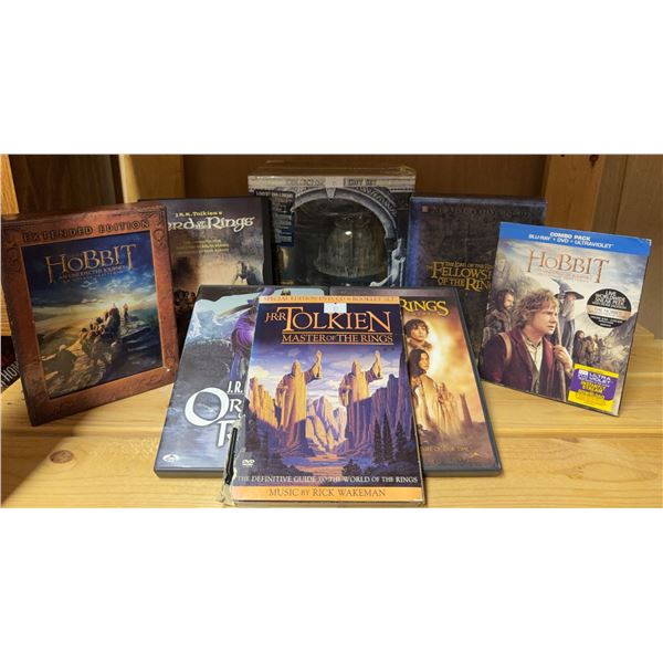 Lord of the Rings and Hobbit DVD and Blu-ray Collector Sets and Gift Set