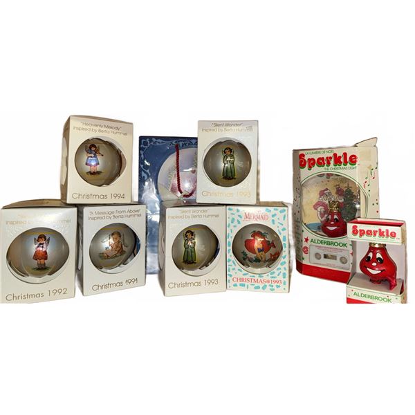 Christmas Ornaments and Decorations Including Berta Hummel, Disney, and Alderbrook
