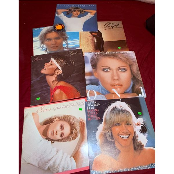 Olivia Newton-John Vinyl LP Record Lot – 7 Albums
