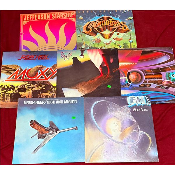 7 Classic Rock Vinyl LP Records - ELO, Ozzy, Jefferson Starship