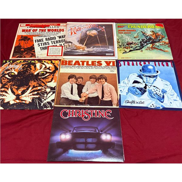 7 Vintage Vinyl Records Including Beatles VI and Soundtracks