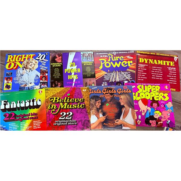 14 Vintage Compilation and LP Vinyl Records