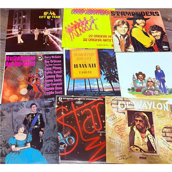 Vintage Vinyl LP Lot – 1970s–1980s Albums (9 Records)