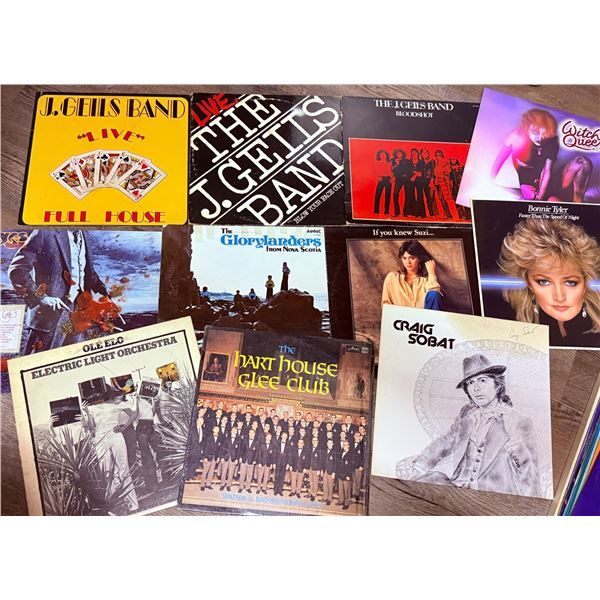 11 Classic Rock and Pop Vinyl Records