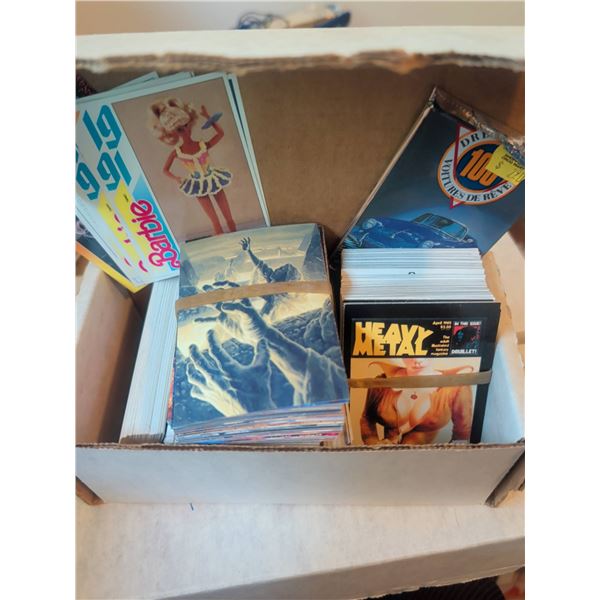 Collector Trading Cards Including Barbie, Dream Cars, Heavy Metal, Hildebrandt