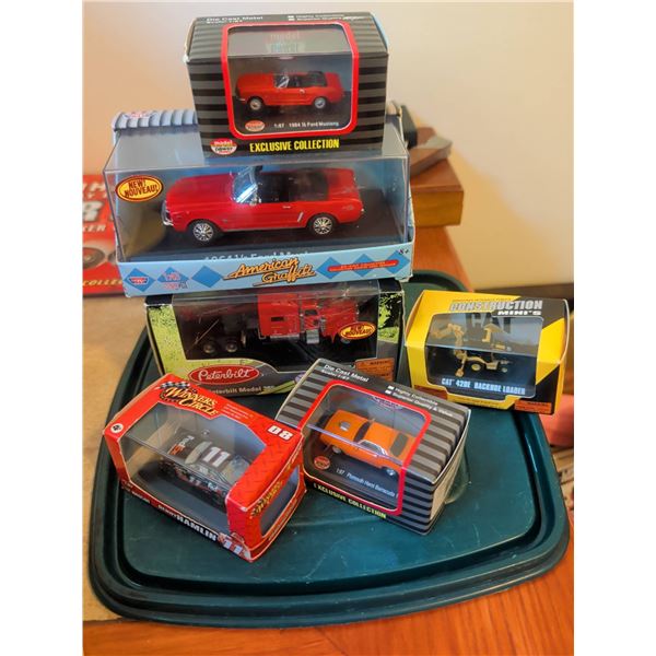 6 Die-Cast Model Vehicles in Original Packaging