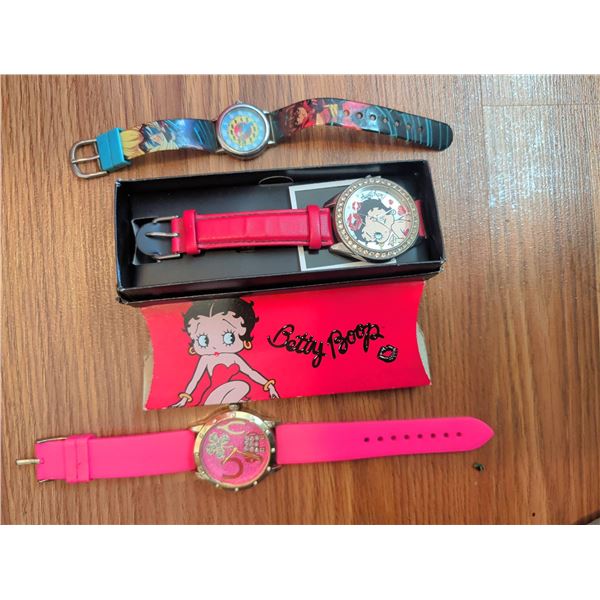 Three Character Watches: Betty Boop, Montres Carlo, and Bakugan