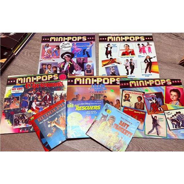 Minipops LP Collection With Disney & Christmas Records