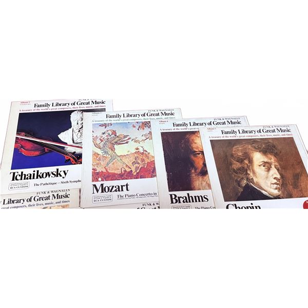 8 Family Library of Great Music Classical LP Records