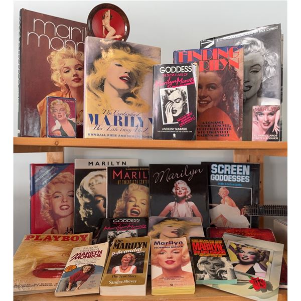 Marilyn Monroe Book and Memorabilia Lot - 16 Pieces