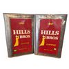 Image 2 : Hills Bros Coffee 20 lb Metal Tins