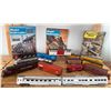 Image 1 : HO Scale Train Cars and Locomotives with Model Railroader Magazines