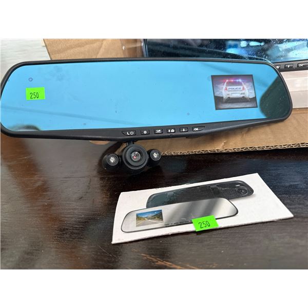 Rear View Mirror Dash Cam with Backup Camera