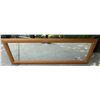 Image 2 : Rectangular Wood Table and Framed Wall Mirror
