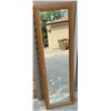 Image 3 : Rectangular Wood Table and Framed Wall Mirror