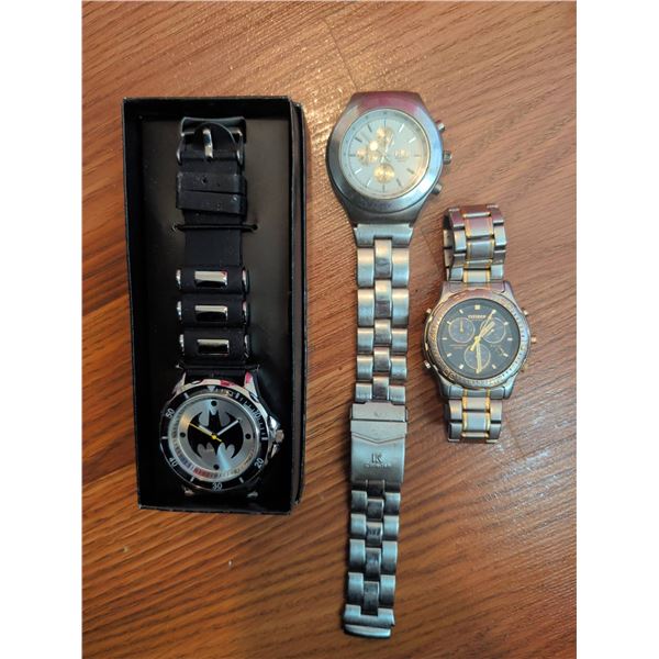 3 Watches: Batman, Citizen Chronograph, Leke Quartz