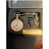 Image 4 : Three Watch Lot: Westclox Conductor Pocket Watch, Canadian Keychain Watch, Steel Watch