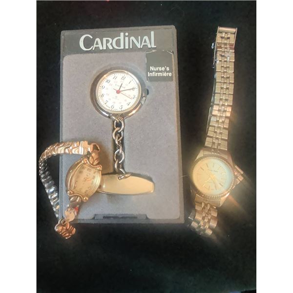 Three Watches: Elgin, Cardinal, Philip Wells
