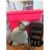 Image 2 : Two Space Heaters, Clip-On Desk Lamp, and Extension Cord