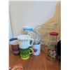 Image 6 : Kitchen Lot with Coffee Maker, Blender, Mugs, and Cookbooks