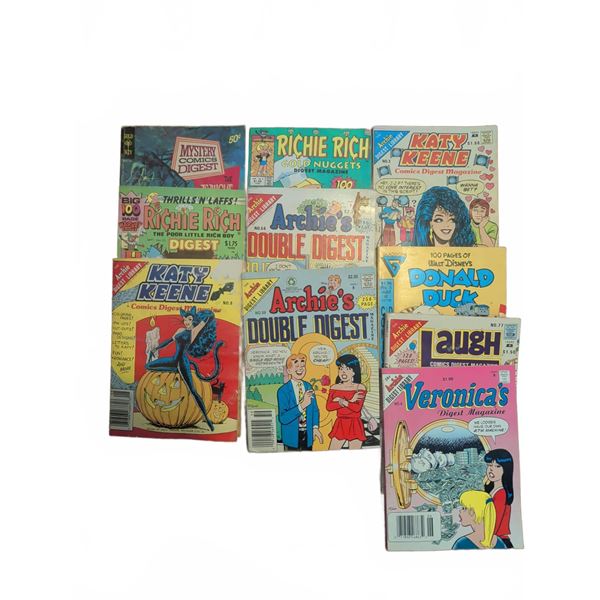 10 Comics Digest Magazines Including Archie, Katy Keene, Richie Rich