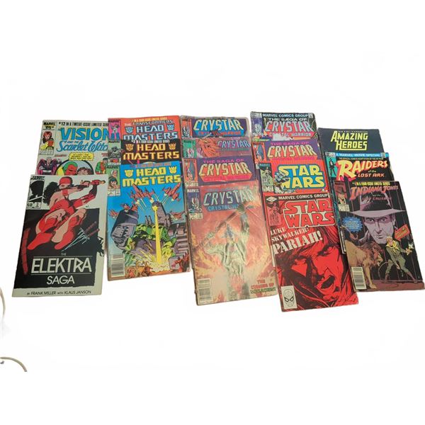 Comic Book Lot Featuring Star Wars, Elektra Saga, and More