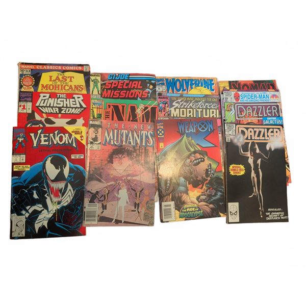 Marvel Comic Book Lot Including Venom, Punisher, X-Men