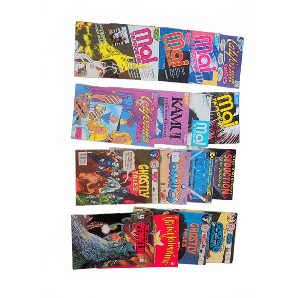 Comic Book Lot: Mai, California Girls, Ghostly Tales, Kamui, More