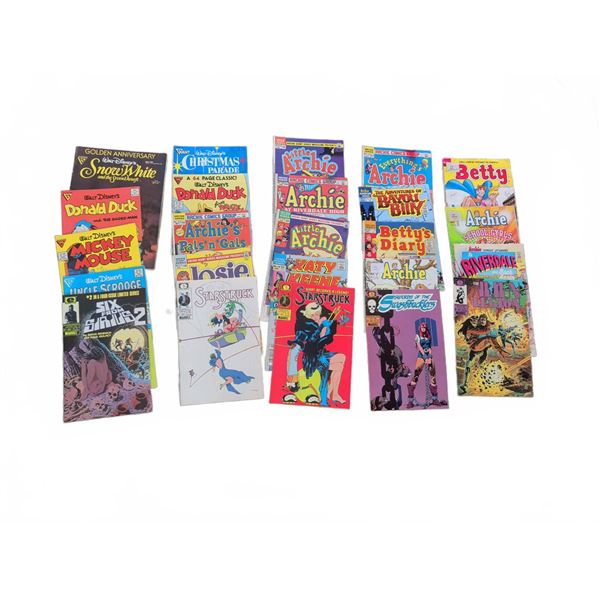 Comic Book Lot Including Disney and Archie