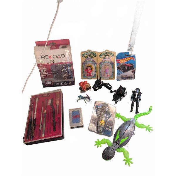 Lot With Collectibles, Auto Accessories, Tools, and Toys