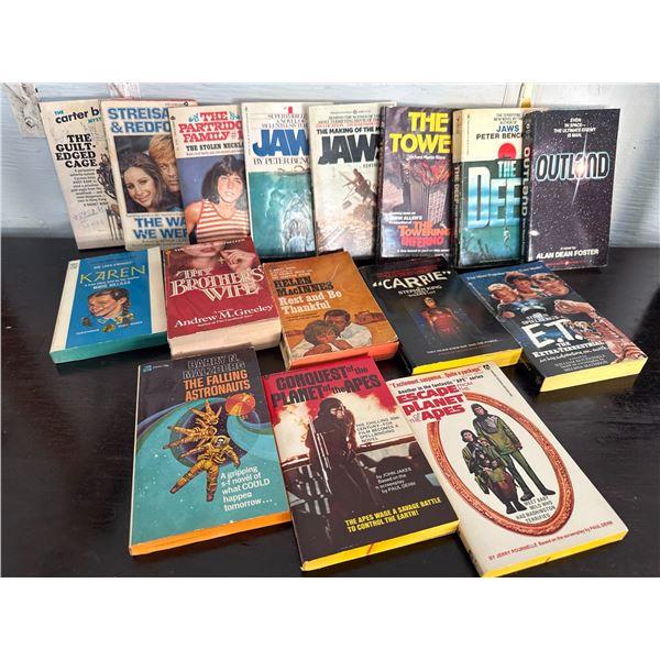 15 Movie and TV Tie-In Paperback Novels, Various Titles