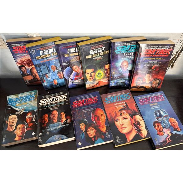 Star Trek and Star Trek: The Next Generation Paperback Book Lot (12)