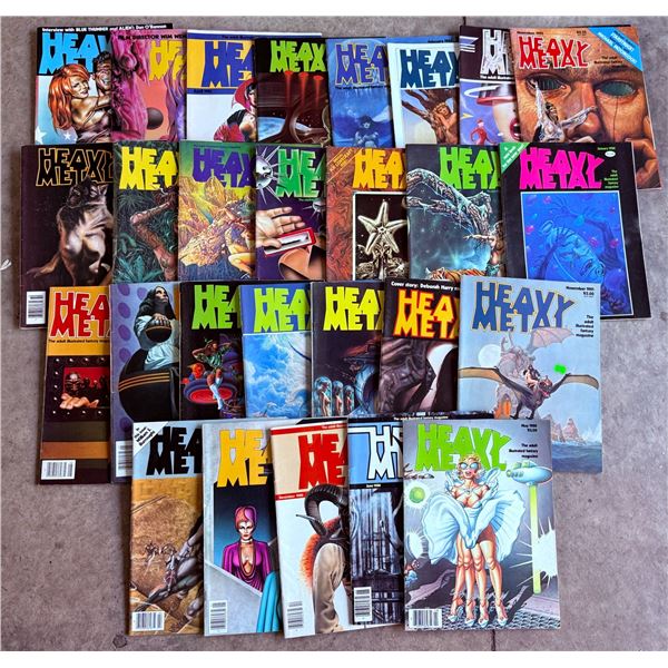 24 Heavy Metal Magazine Issues