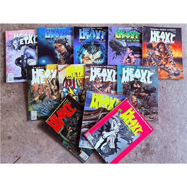 12 Heavy Metal Magazine Issues