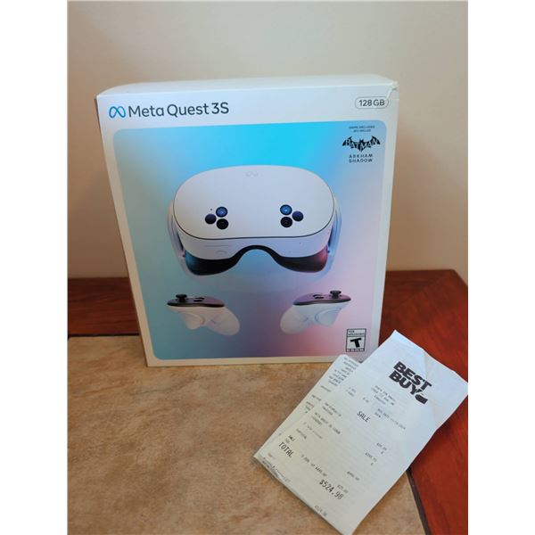 Meta Quest 3S 128GB VR Headset with Batman Arkham Shadow Game