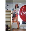 Image 1 : Large cardboard cut-out advertisement for BF Goodrich Automotive Belts, 71" H, note: bent to crackin