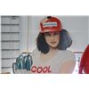 Image 2 : Large cardboard cut-out advertisement for BF Goodrich Automotive Belts, 71" H, note: bent to crackin