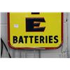 Image 4 : Vintage metal and porcelain Auto-Lite Batteries advertising sign, 39" H X 13" W