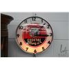Image 1 : Vintage Federal Mogul Rolling Bearings illuminating electric wall clock, 16" in diameter, 4 1/2" D a