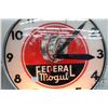 Image 2 : Vintage Federal Mogul Rolling Bearings illuminating electric wall clock, 16" in diameter, 4 1/2" D a
