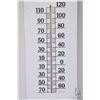 Image 4 : Vintage metal and porcelain Delco Batteries thermometer (fahrenheit) marked S.T.M.S.-65, 39" H X 8" 