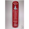 Image 1 : Vintage metal and porcelain "American Brakeblok" thermometer (fahrenheit) 35 1/2" H X 8 1/4"W