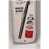 Image 2 : Vintage metal and porcelain Trico Wiper Blades advertising thermometer (fahrenheit) marked Made in U